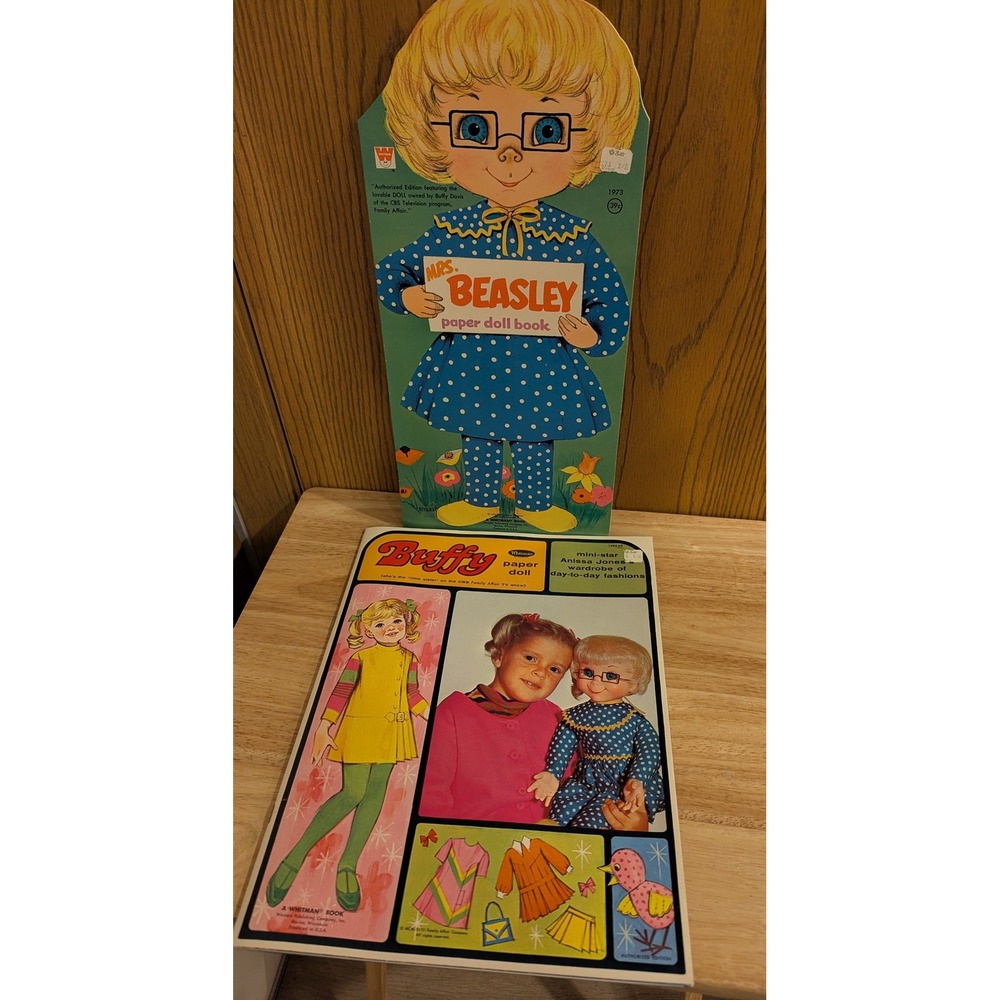 New VTG 1970s Mrs. Beasley Paper Doll Book & Buffy Family Affair Paper Doll Book - Picture 15 of 15